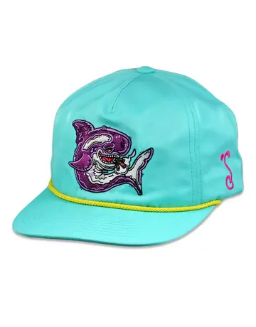 Grassroots GR Snapback Hat X/L : 5 Panel Moodmats x Vincent Gordon Orca Retro Grassroots