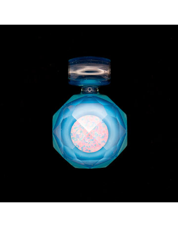 NEWOB Marina Faceted Pendant w/ Opal Coin