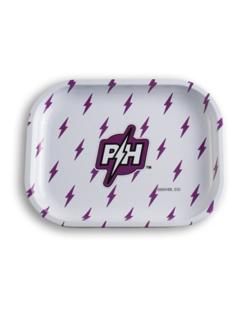 Purple Haze Purple Haze Rolling Tray Small White  w/ Magnetic Top 7 X 4.9