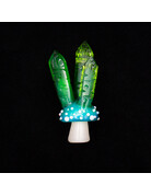 Murdoc Mushroom Pendant w/Intaglio Crystals