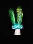Murdoc Mushroom Pendant w/Intaglio Crystals