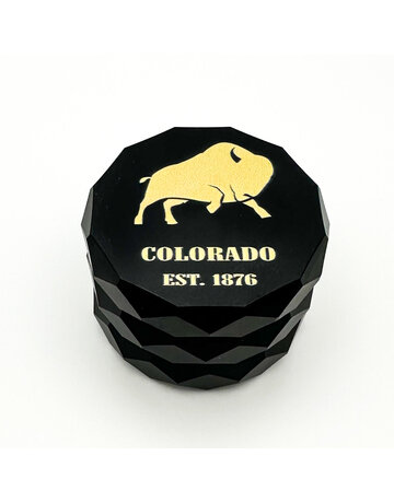 Faceted Grinder 4 tier 63mm Black- Buffalo