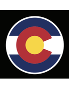 Round Grinder 4 tier 63mm Black- Colorado Flag
