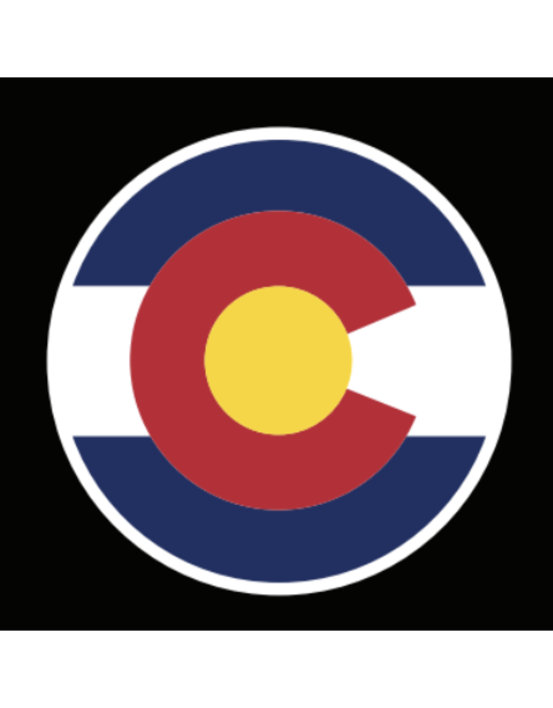 Round Grinder 4 tier 63mm Black- Colorado Flag