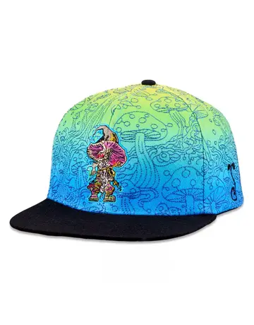 Grassroots GR Snapback Hat X/L : Kuhmali Designs Blue Snapback