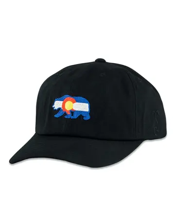 Grassroots GR Snapback Hat OSFM: Colorado Bear Black Dad Hat