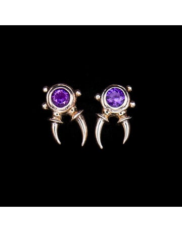 2BA Earring set #7 (Amethyst)