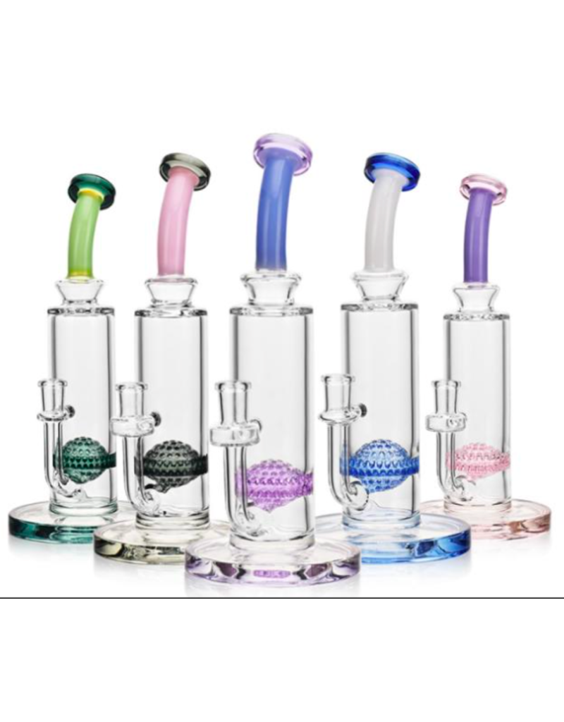 ES23357 W_Clear Tube w/ Colored Perc 10"