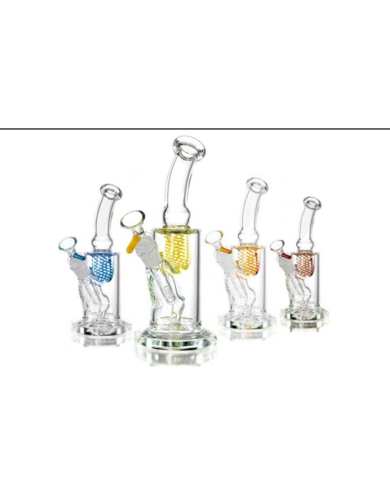 ES  CL107 W_Clear Tube  w/ Reti Colored Accents 9.5"