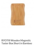 RYOT 2 Inch Bamboo Wood Dugout - Magnetic Poker Box From Ryot