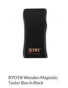 RYOT 3 Inch Black Wood Dugout - Magnetic Poker Box From Ryot