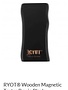 RYOT MPB-BLK: BLACK WOOD - MAGNETIC POKER BOX - 3IN DUGOUT