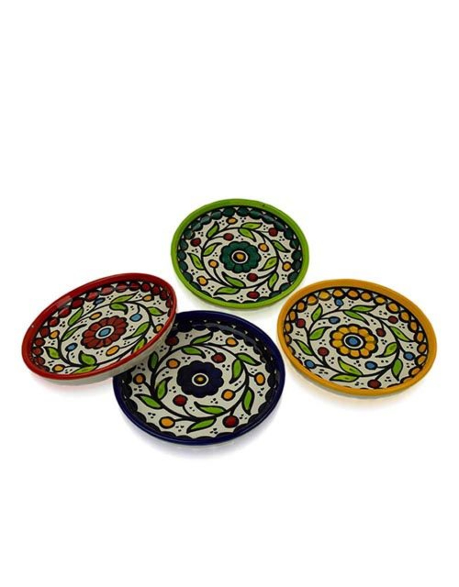 Trade roots Ceramic  Appetizer Plates, SOLD INDIVIDUALLY, West Bank