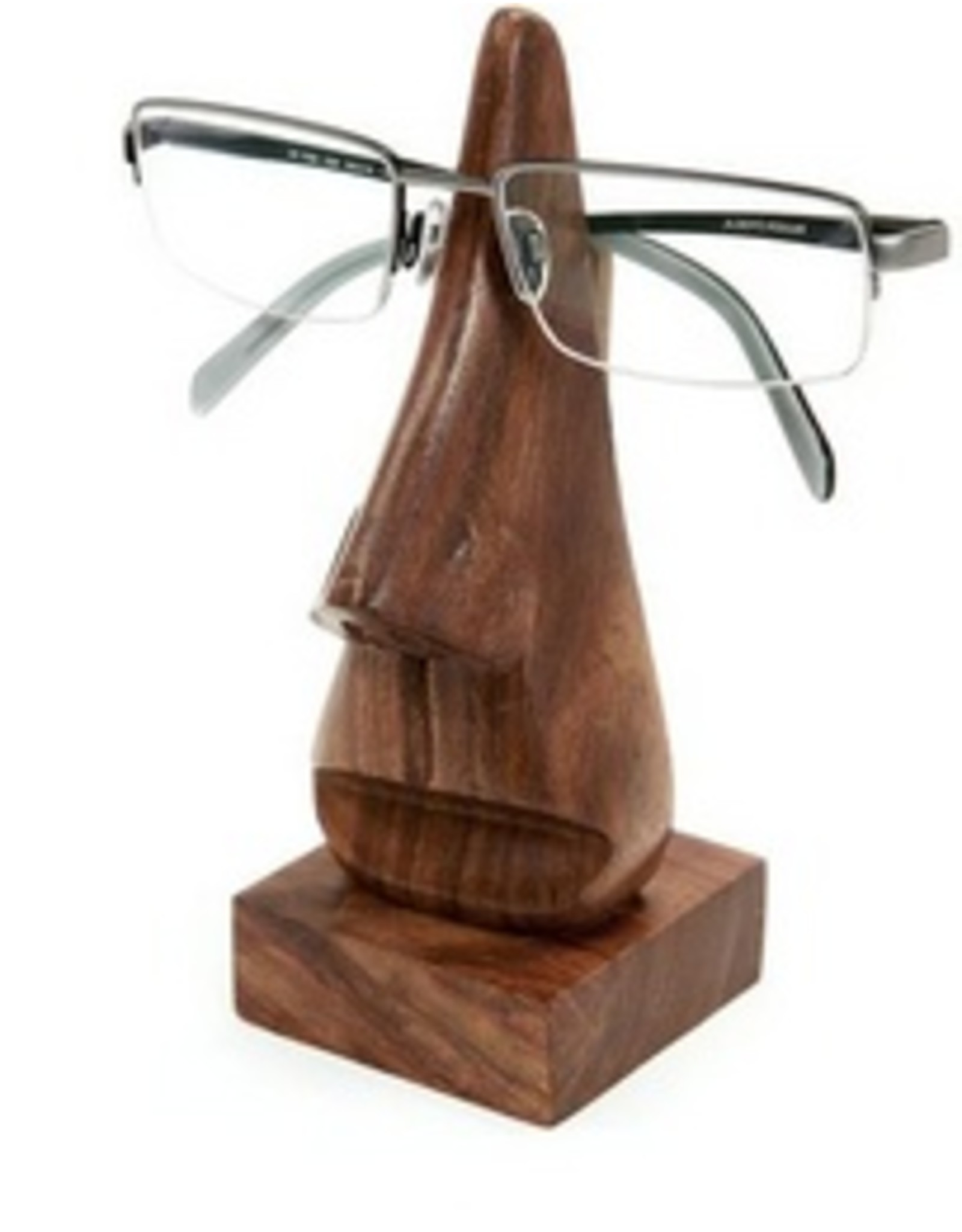 Trade roots Wooden Nose Eyeglass Holder, India
