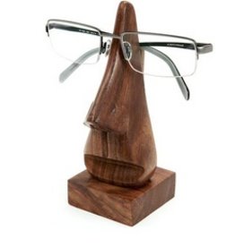 Trade roots Wooden Nose Eyeglass Holder, India