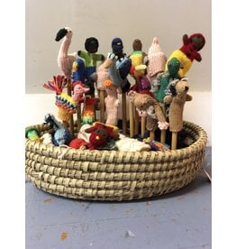 Felt Noah S Ark Finger Puppets Bag Nepal Trade Roots