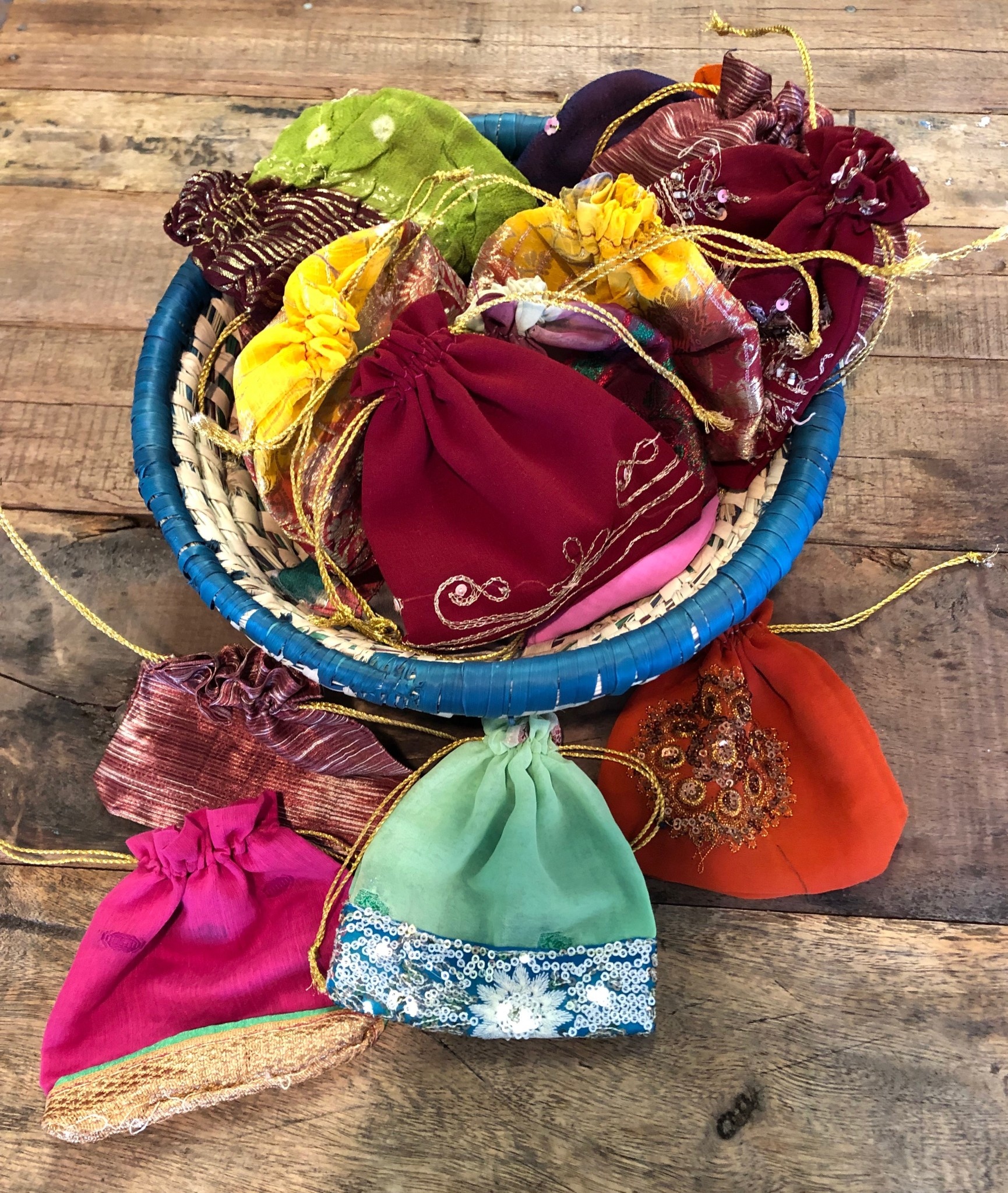 Silk Gift Bags Trade Roots