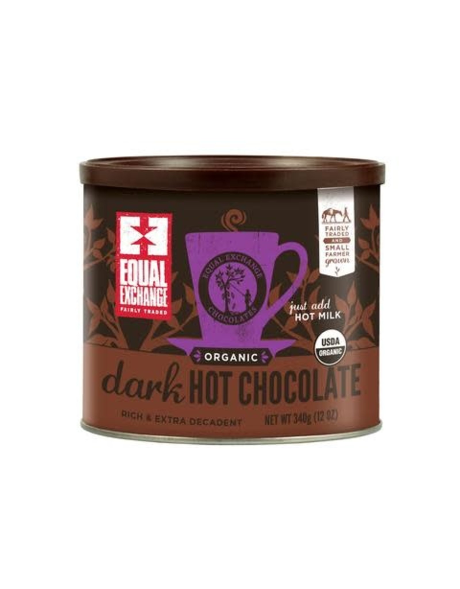 Trade roots Equal Exchange Dark Hot Chocolate 12 oz