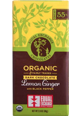 Trade roots Organic Lemon and Ginger with Black Pepper Chocolate Bar