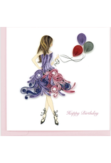 Trade roots Birthday Girl Quilling Card, Vietnam