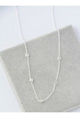 Trade roots Sterling Silver Delicate Pearl Necklace, India
