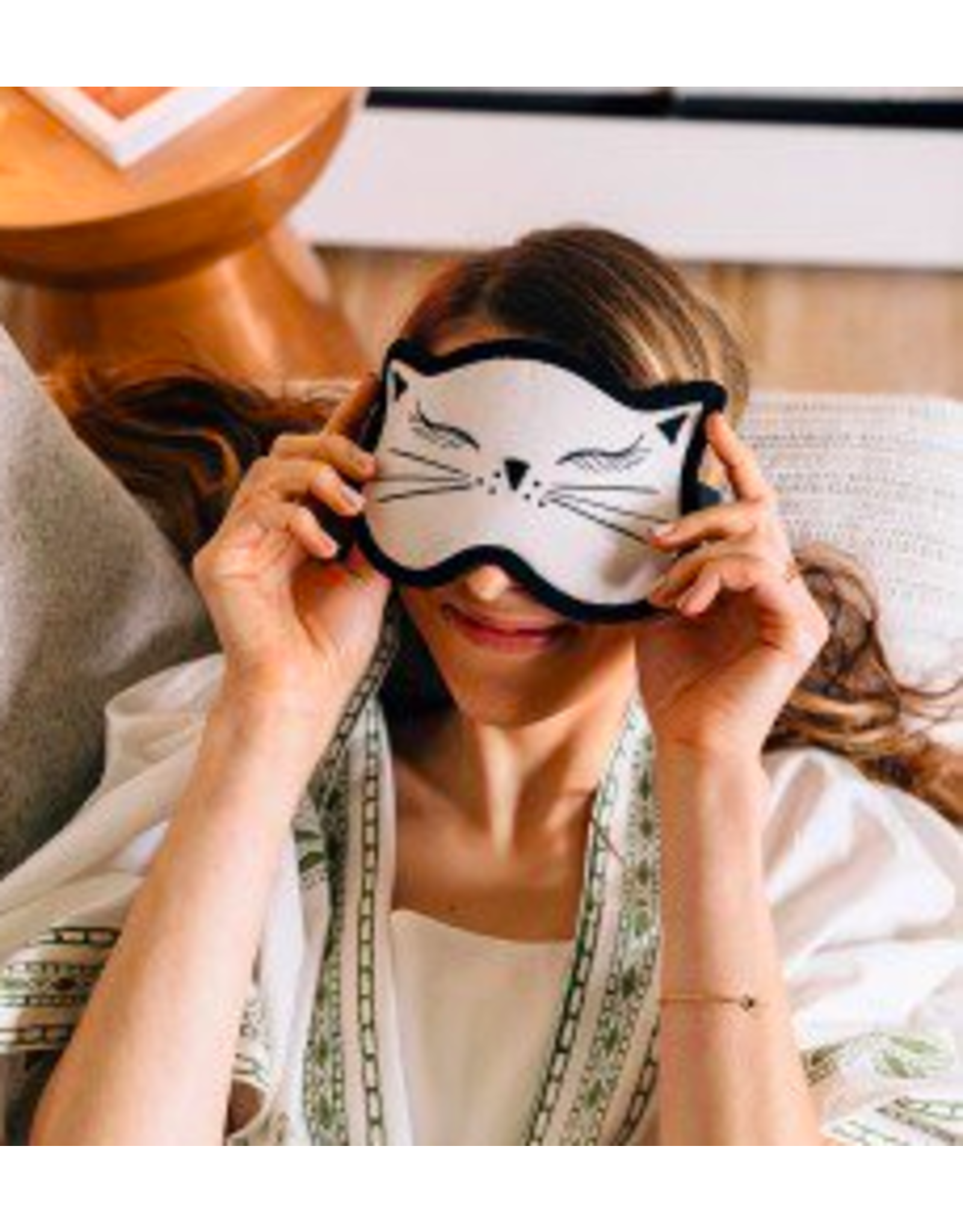 Trade roots Cat Nap Velvet Sleep Mask, Bangladesh