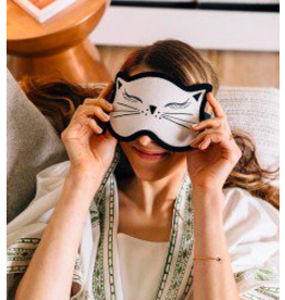 Trade roots Cat Nap Velvet Sleep Mask, Bangladesh