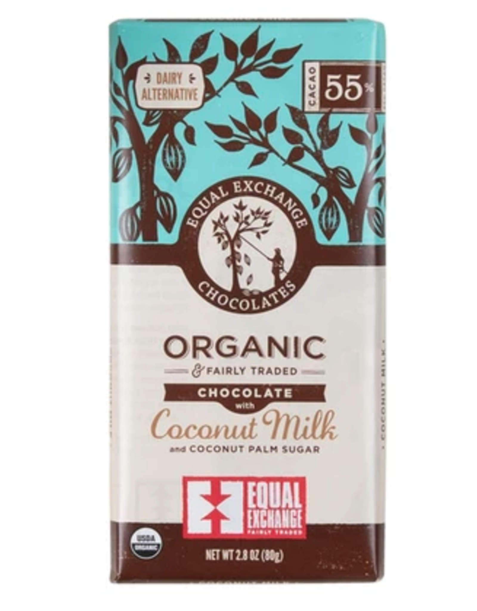 Trade roots Organic Chocolate with Coconut Milk 55%