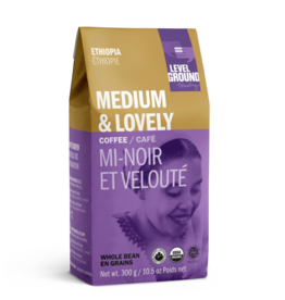 Trade roots Medium Roast Coffee, 10.5 oz, Ethiopia, whole bean (purple bag)