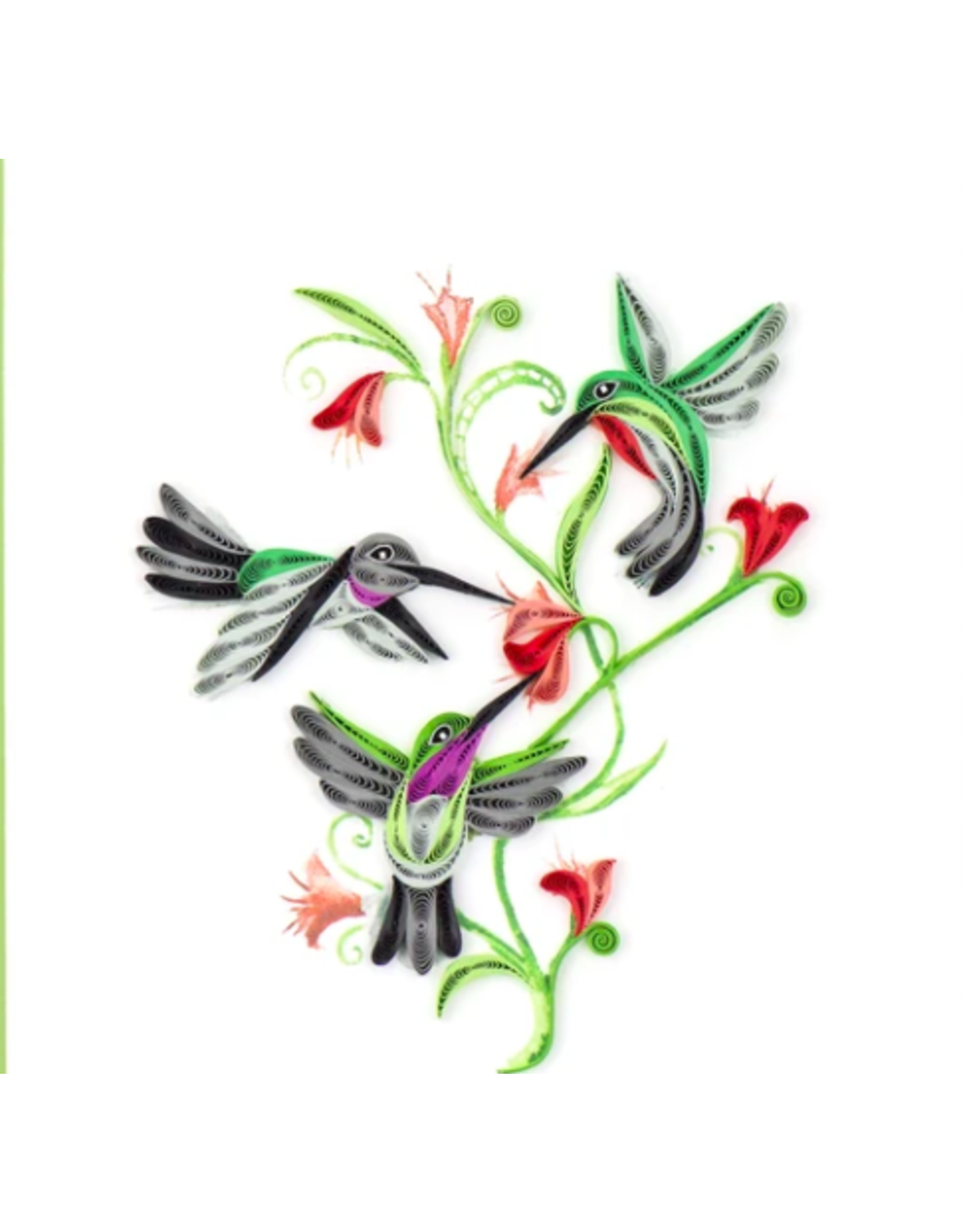 Trade roots Vietnam, Quilling Cards Hummingbird Trio
