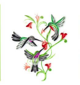 Trade roots Vietnam, Quilling Cards Hummingbird Trio