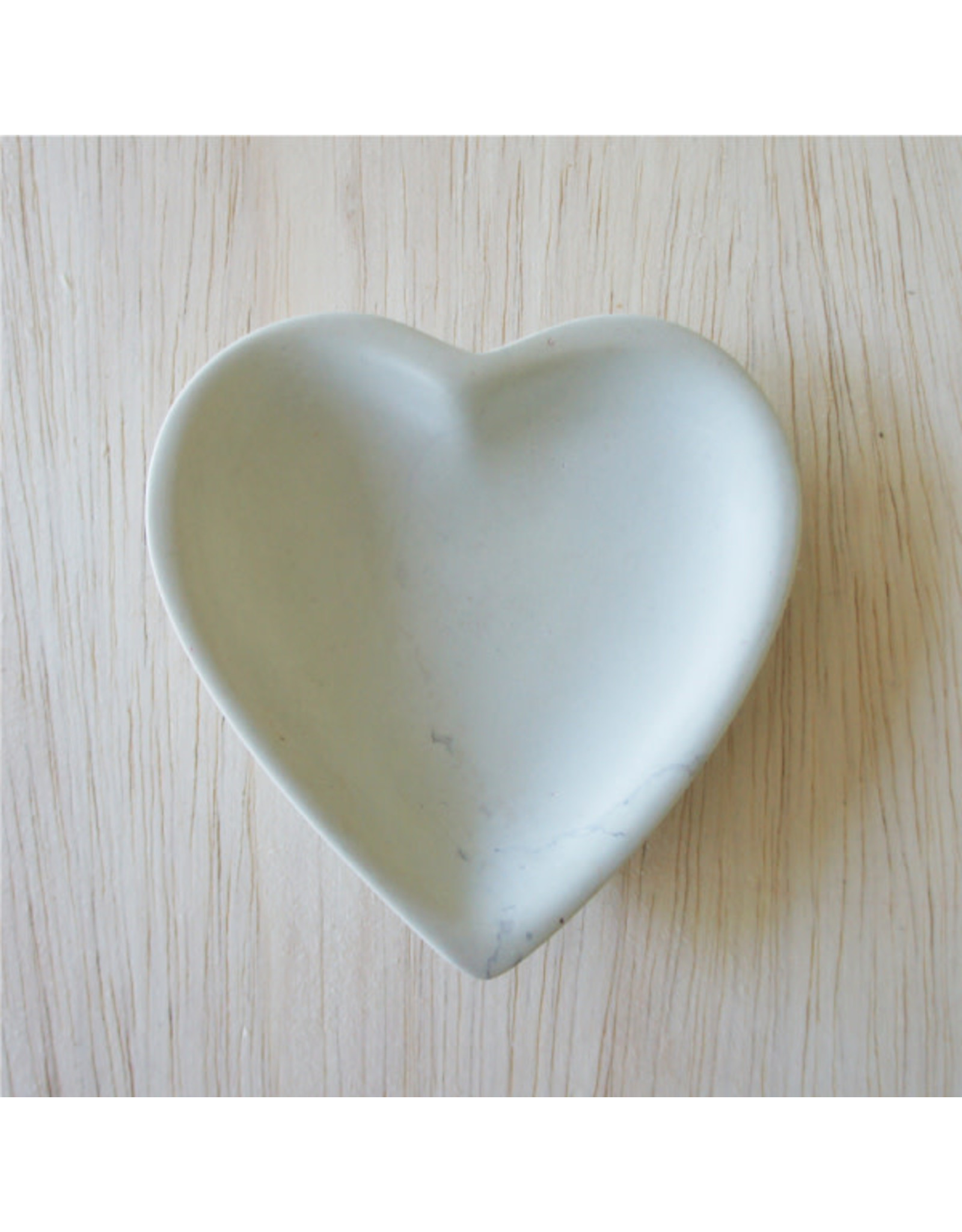 Trade roots Small  Natural Soapstone Heart Dish,  Kenya