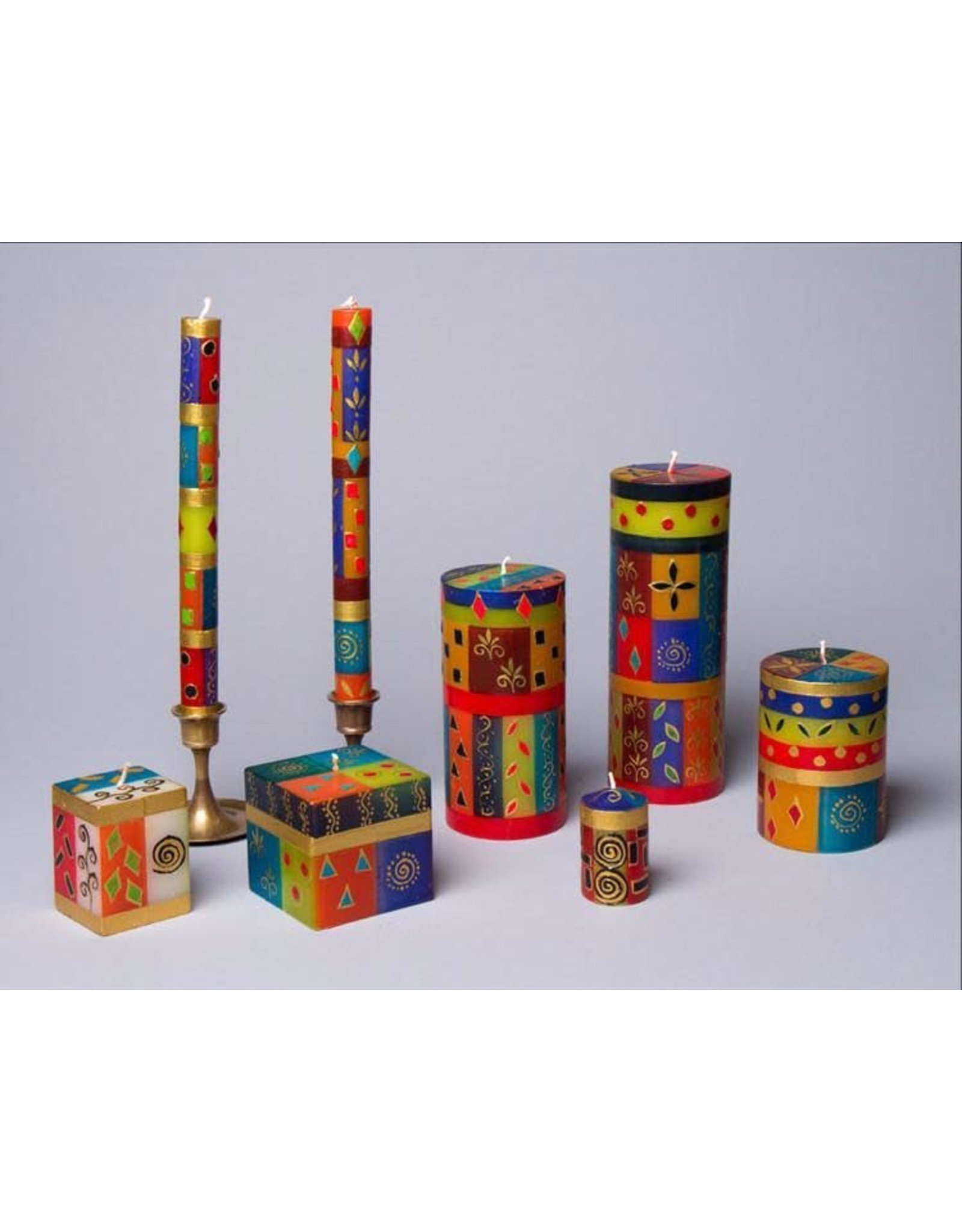 South Africa, Taper Candles 9" African Mineral Trade Roots