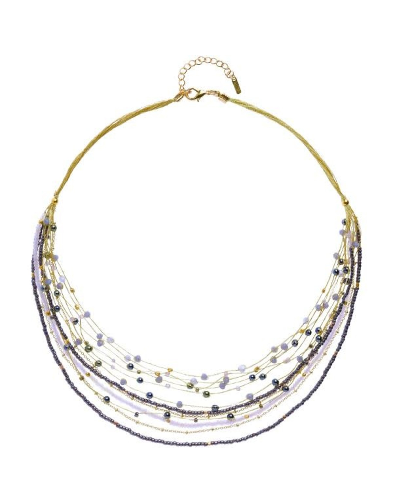 Trade roots Lina Necklace Grays Gris