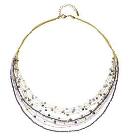 Trade roots Lina Necklace Grays Gris