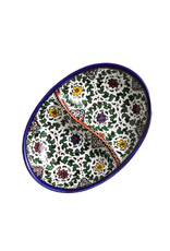 Trade roots Ceramic Divided Dish, West Bank