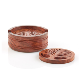 Trade roots Tree of Life Coasters, Set of 4, India