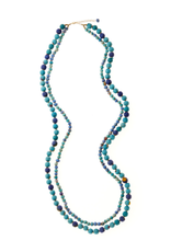 Trade roots Neela Double Strand Sari Necklace, India