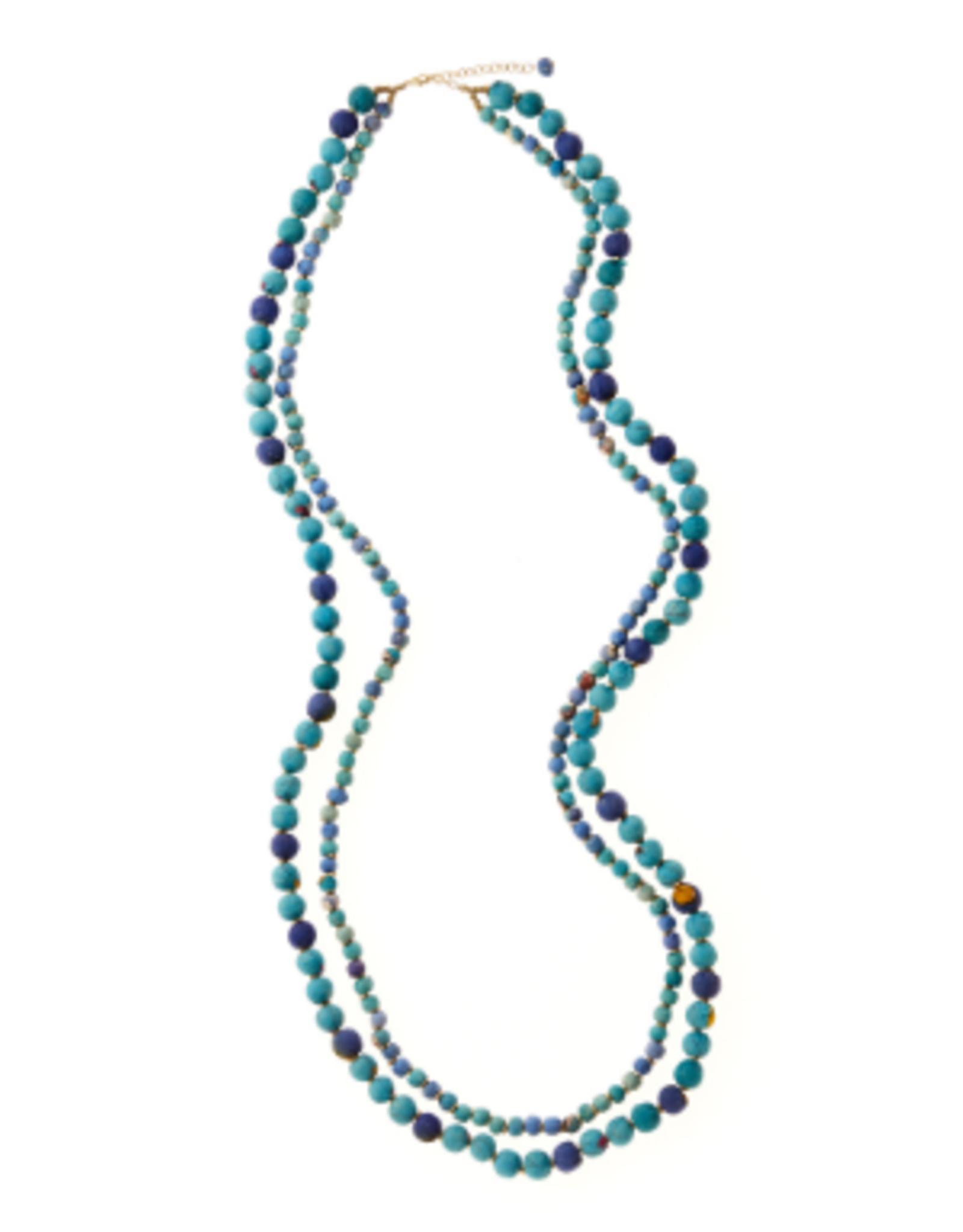 Trade roots Neela Double Strand Sari Necklace, India