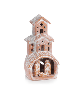 Trade roots Terra Cotta Chimney Nativity