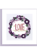 Trade roots Love Wreath Quilling Card, Vietnam