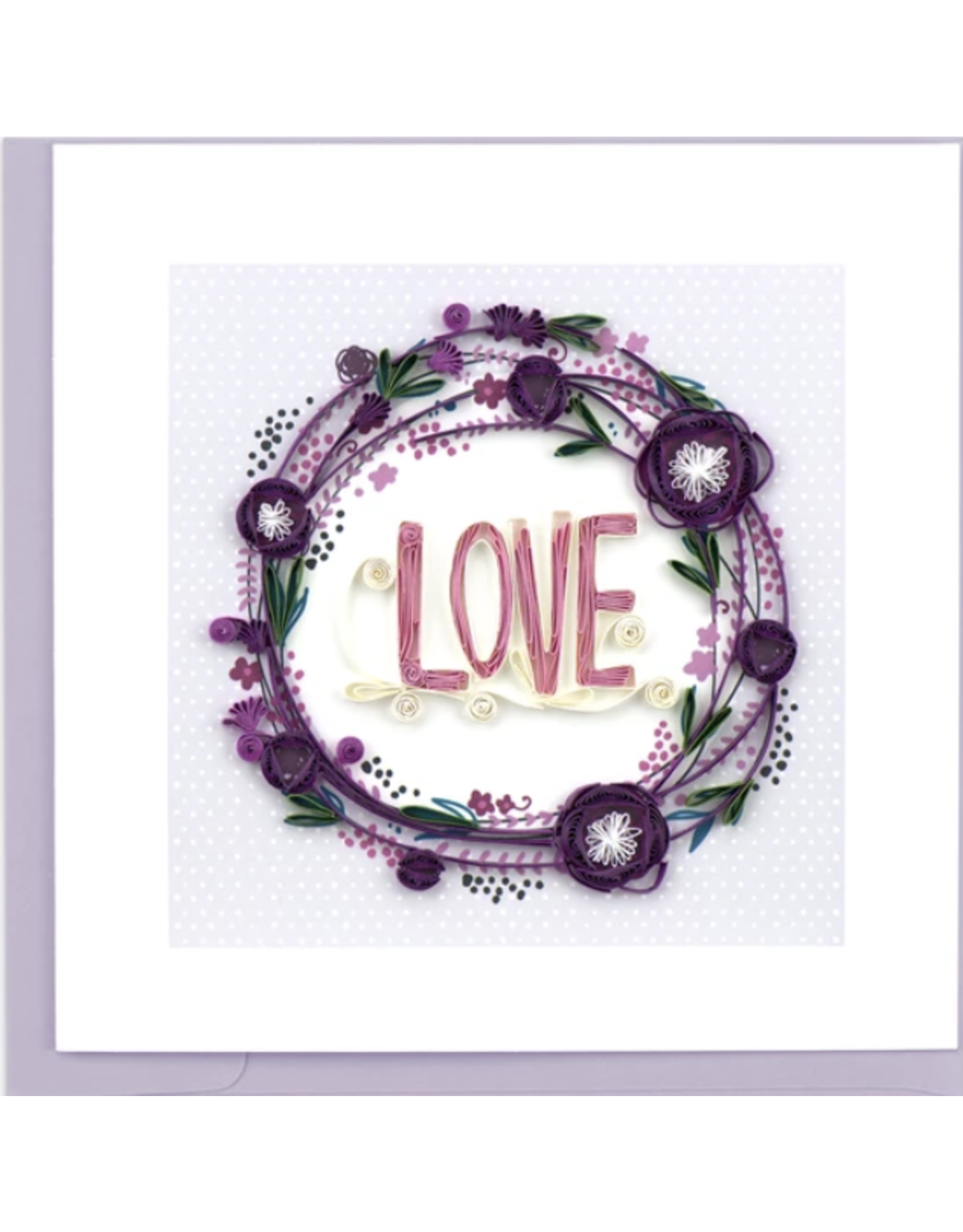 Trade roots Love Wreath Quilling Card, Vietnam