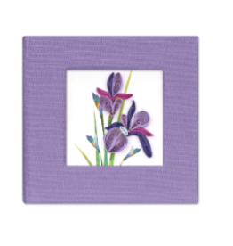 Trade roots Quilled Post It Notes Cover, Iris, Vietnam
