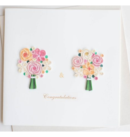 Two Brides Quilling Card