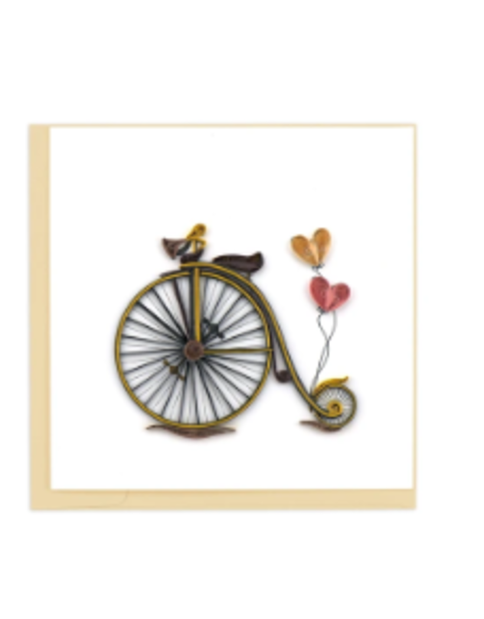 Trade roots Vintage Bicycle Quilling Card, Vietnam