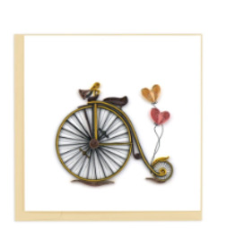 Trade roots Vintage Bicycle Quilling Card, Vietnam