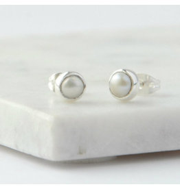 Ethereal Pearl Studs, India