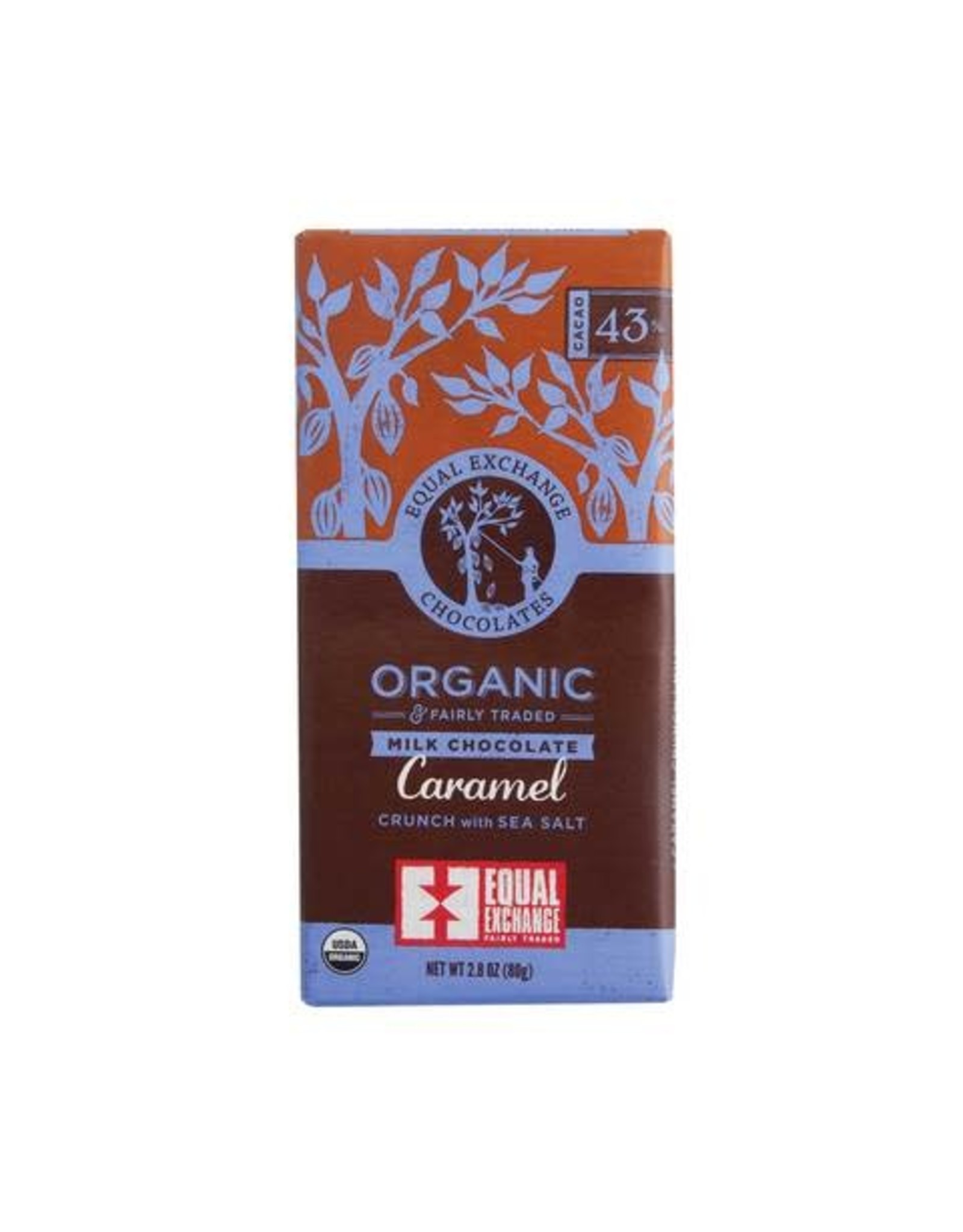 Trade roots Organic Caramel Crunch with Sea Salt Milk Chocolate Bar