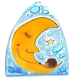 Trade roots Hand Blown Glass Night light Best Friends, Ecuador