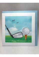 Trade roots Happy Retirement Golf Quilling Card, Vietnam